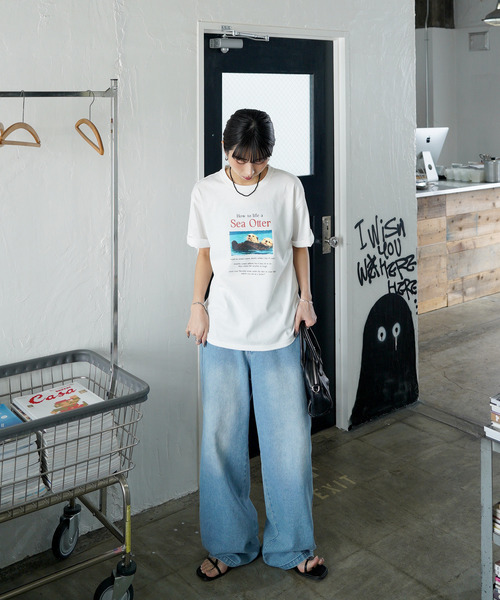 Chillfar（チルファー）の「アソートアニマルTEE（Tシャツ/カットソー・レディース・ホワイト系2/ホワイト系1/ホワイト系/グレー/チャコール/ホワイト・FREE）」の12枚目の写真