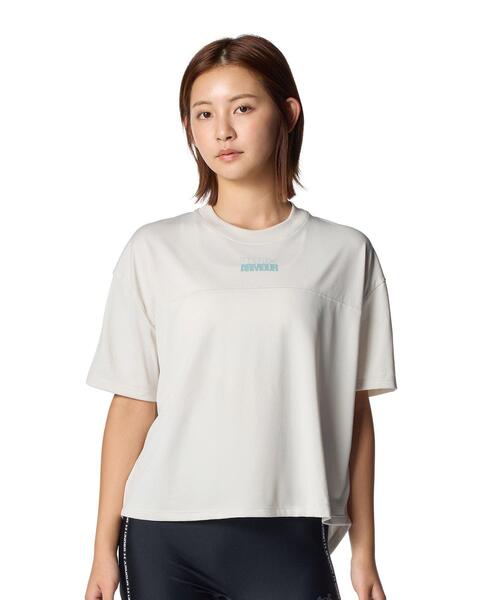 UNDER ARMOUR(アンダーアーマー)の「UAテック ボックス グラフィック Tシャツ(トレーニング/レディース)(Tシャツ/カットソー・レディース・オフホワイト・L/XL/M/S)」の1枚目の写真