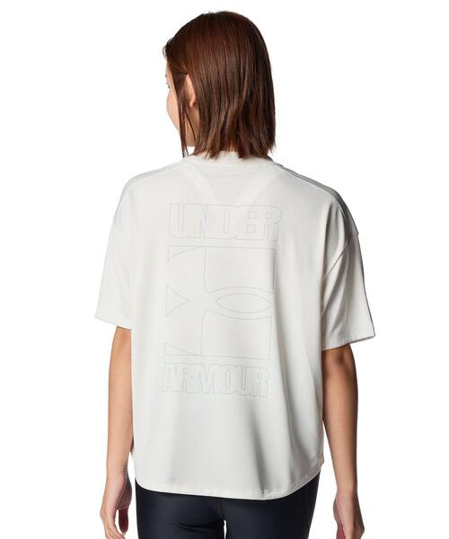 UNDER ARMOUR(アンダーアーマー)の「UAテック ボックス グラフィック Tシャツ(トレーニング/レディース)(Tシャツ/カットソー・レディース・オフホワイト・L/XL/M/S)」の2枚目の写真