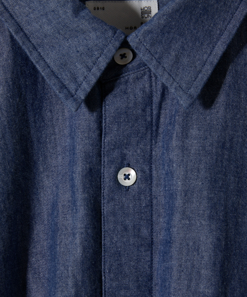 HORLISUN(ホーリーサン)の「Poole Denim Shirt Light Blue(シャツ/ブラウス・メンズ・その他・SMALL/MEDIUM/LARGE)」の3枚目の写真