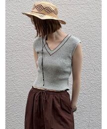 LAGUNAMOON | 2WAYメランジベストニットプルオーバー 【夏服】(ニット/セーター)