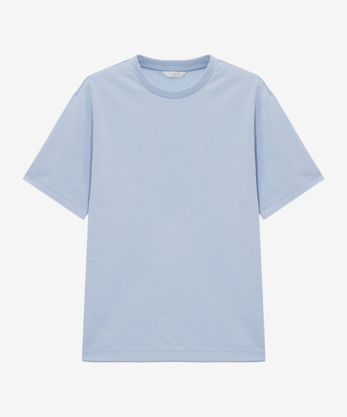 MINDBRIDGE（マインドブリッジ）の「[スーピマ]40番手コットンラウンドネックTシャツ - 4色（Tシャツ/カットソー・メンズ・ブラック/スカイブルー/チャコール/オフホワイト・95/100/105/110）」の7枚目の写真