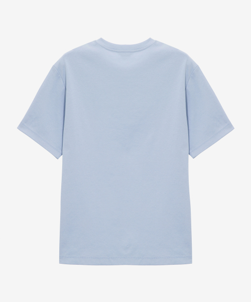 MINDBRIDGE（マインドブリッジ）の「[スーピマ]40番手コットンラウンドネックTシャツ - 4色（Tシャツ/カットソー・メンズ・ブラック/スカイブルー/チャコール/オフホワイト・95/100/105/110）」の8枚目の写真
