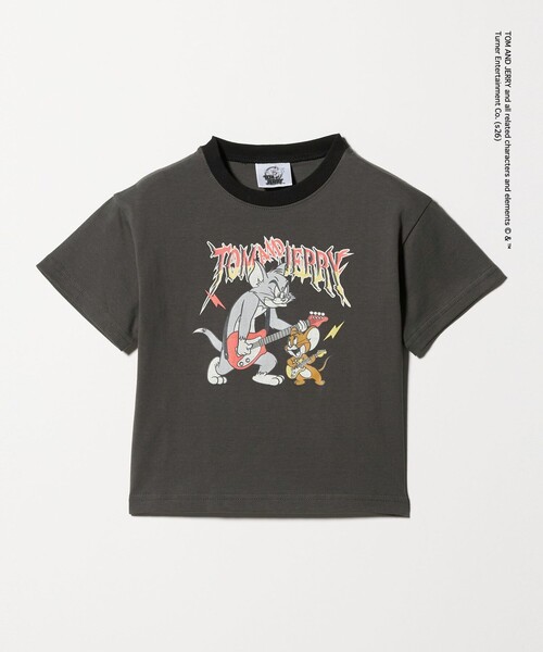 別注】＜URBAMENT＞TOM and JERRY リンガーTシャツ / キッズ 100cmー