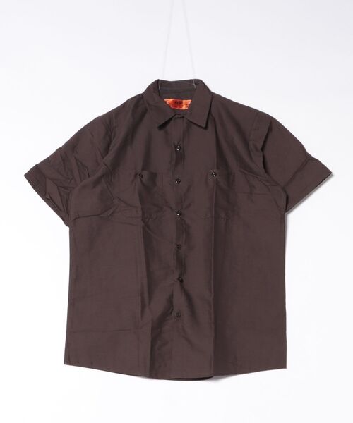 VIBGYOR（ヴィブジョー）の「RED KAP(レッドキャップ) 4.25oz ワークシャツ 半袖シャツ（Tシャツ/カットソー・メンズ・ライトグリーン/バーガンディー/ブルー系その他/グリーン系その他/ネイビー/ライトブルー/カーキ/チョコ/ブラック/チャコールグレー・X-LARGE/MEDIUM/LARGE/SMALL）」の3枚目の写真