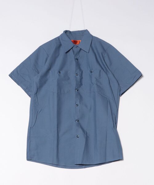 VIBGYOR（ヴィブジョー）の「RED KAP(レッドキャップ) 4.25oz ワークシャツ 半袖シャツ（Tシャツ/カットソー・メンズ・ライトグリーン/バーガンディー/ブルー系その他/グリーン系その他/ネイビー/ライトブルー/カーキ/チョコ/ブラック/チャコールグレー・X-LARGE/MEDIUM/LARGE/SMALL）」の9枚目の写真