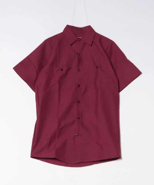 VIBGYOR（ヴィブジョー）の「RED KAP(レッドキャップ) 4.25oz ワークシャツ 半袖シャツ（Tシャツ/カットソー・メンズ・ライトグリーン/バーガンディー/ブルー系その他/グリーン系その他/ネイビー/ライトブルー/カーキ/チョコ/ブラック/チャコールグレー・X-LARGE/MEDIUM/LARGE/SMALL）」の10枚目の写真