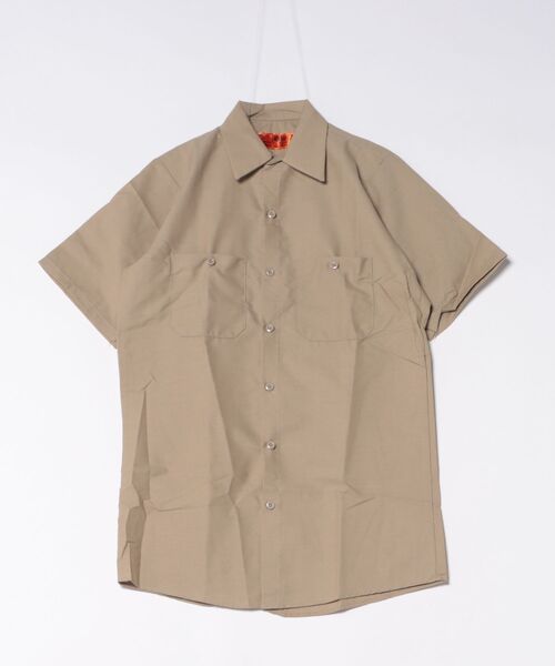 VIBGYOR（ヴィブジョー）の「RED KAP(レッドキャップ) 4.25oz ワークシャツ 半袖シャツ（Tシャツ/カットソー・メンズ・ライトグリーン/バーガンディー/ブルー系その他/グリーン系その他/ネイビー/ライトブルー/カーキ/チョコ/ブラック/チャコールグレー・X-LARGE/MEDIUM/LARGE/SMALL）」の4枚目の写真