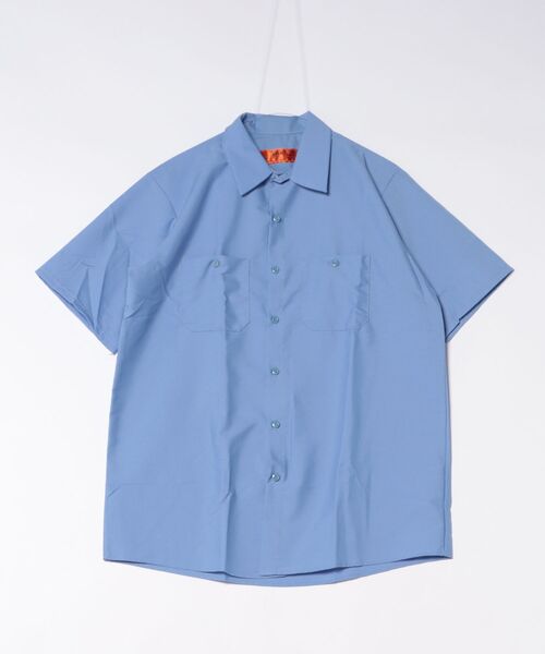 VIBGYOR(ヴィブジョー)の「RED KAP(レッドキャップ) 4.25oz ワークシャツ 半袖シャツ(Tシャツ/カットソー・メンズ・ライトグリーン/バーガンディー/ブルー系その他/グリーン系その他/ネイビー/ライトブルー/カーキ/チョコ/ブラック/チャコールグレー/ホワイト/ネイビー系1/ブルー・X-LARGE/MEDIUM/LARGE/SMALL)」の10枚目の写真
