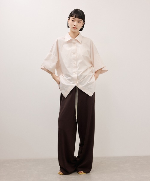 ADAM ET ROPE'(アダムエロペ)の「【サステナブル】UNSEENジャージパンツ(その他パンツ・レディース・ブラック/ピンク/ダークブラウン・36/38)」の6枚目の写真