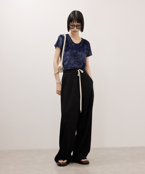 ADAM ET ROPE'(アダムエロペ)の「【サステナブル】UNSEENジャージパンツ(その他パンツ・レディース・ブラック/ピンク/ダークブラウン・36/38)」の7枚目の写真