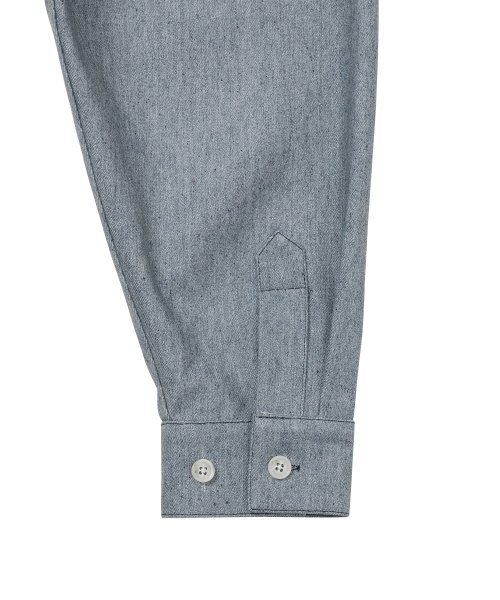 AJOBYAJO（アジョバイアジョ）の「Recycled Denim Oversized Shirt Jacket [SKY BLUE]（デニムジャケット・レディース・その他・FREE）」の4枚目の写真