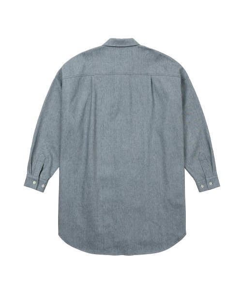 AJOBYAJO（アジョバイアジョ）の「Recycled Denim Oversized Shirt Jacket [SKY BLUE]（デニムジャケット・レディース・その他・FREE）」の5枚目の写真