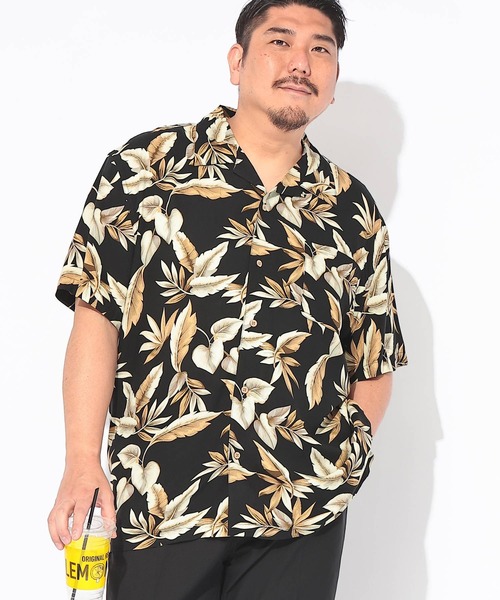B&T CLUB(ビーティークラブ)の「アロハシャツ 半袖 メンズ 大きいサイズ レーヨン 総柄 オープンカラー シャツ B&T CLUB (ビーアンドティークラブ)(シャツ/ブラウス・メンズ・B/G/C/D/E/F/A/H・X1(3L~4L)/X2(4L~5L)/X3(6L~7L))」の16枚目の写真