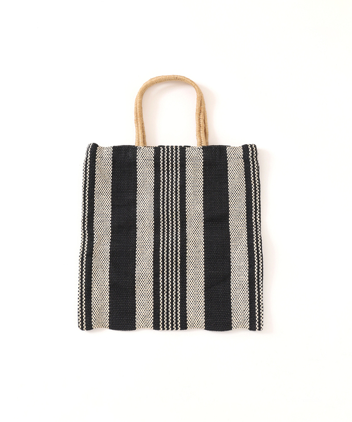 MAISON BENGAL（マイソンベンガル）の「《追加》MAISON BENGAL/メゾン ベンガル JUTE PORESH BAG トートバッグ ET（トートバッグ・レディース・ブラック/ベージュ・FREE）」の10枚目の写真
