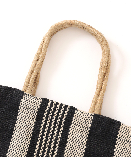 MAISON BENGAL（マイソンベンガル）の「《追加》MAISON BENGAL/メゾン ベンガル JUTE PORESH BAG トートバッグ ET（トートバッグ・レディース・ブラック/ベージュ・FREE）」の12枚目の写真