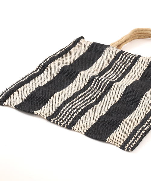 MAISON BENGAL（マイソンベンガル）の「《追加》MAISON BENGAL/メゾン ベンガル JUTE PORESH BAG トートバッグ ET（トートバッグ・レディース・ブラック/ベージュ・FREE）」の13枚目の写真