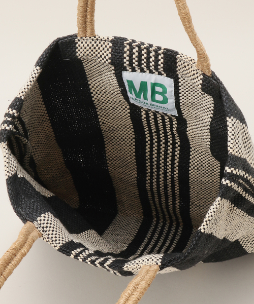 MAISON BENGAL（マイソンベンガル）の「《追加》MAISON BENGAL/メゾン ベンガル JUTE PORESH BAG トートバッグ ET（トートバッグ・レディース・ブラック/ベージュ・FREE）」の15枚目の写真