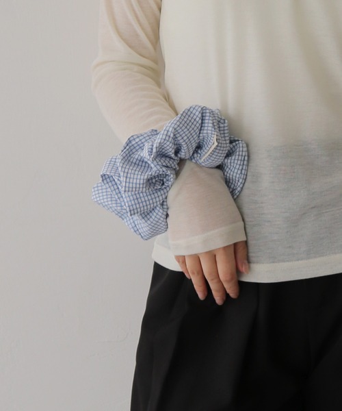 cheriella(シェリエラ)の「【cheriella】ボリュームパターンシュシュ VOLUME PATTERN SCRUNCHIE(シュシュ・レディース・ブルー系その他2/ブルー/ブルー系その他・FREE)」の5枚目の写真
