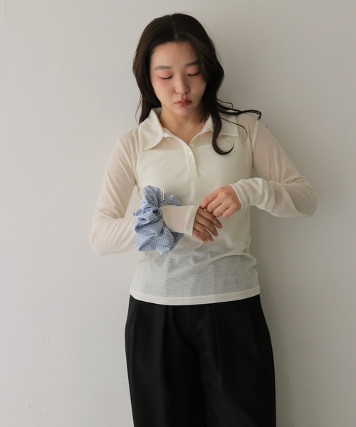 cheriella(シェリエラ)の「【cheriella】ボリュームパターンシュシュ VOLUME PATTERN SCRUNCHIE(シュシュ・レディース・ブルー系その他2/ブルー/ブルー系その他・FREE)」の10枚目の写真