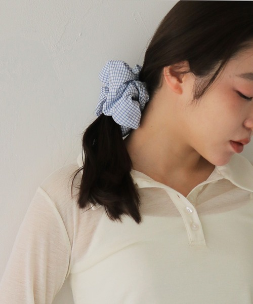 cheriella(シェリエラ)の「【cheriella】ボリュームパターンシュシュ VOLUME PATTERN SCRUNCHIE(シュシュ・レディース・ブルー系その他2/ブルー/ブルー系その他・FREE)」の9枚目の写真