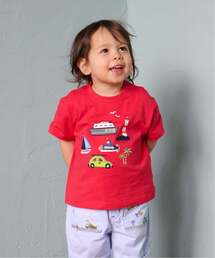 kladskap | 乗り物アップリケ半袖Tシャツ(Tシャツ/カットソー)