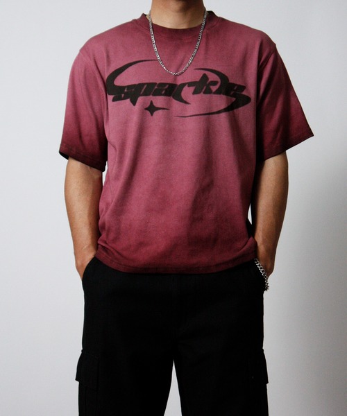 NYLAUS(ナイラス)の「【NYS】ヴィンテージ テレコ半袖Tシャツ ロゴTシャツ グランジ(Tシャツ/カットソー・メンズ・チャコール/ホワイト/ピンク・M/L)」の20枚目の写真