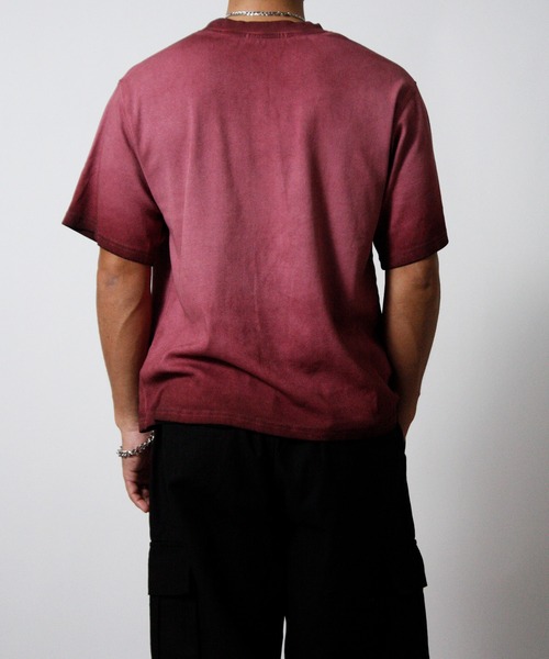 NYLAUS(ナイラス)の「【NYS】ヴィンテージ テレコ半袖Tシャツ ロゴTシャツ グランジ(Tシャツ/カットソー・メンズ・チャコール/ホワイト/ピンク・M/L)」の22枚目の写真