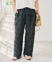 Spick & Span | crinkle crinkle crinkle dot 3D rayon shuntang easy pants(その他パンツ)