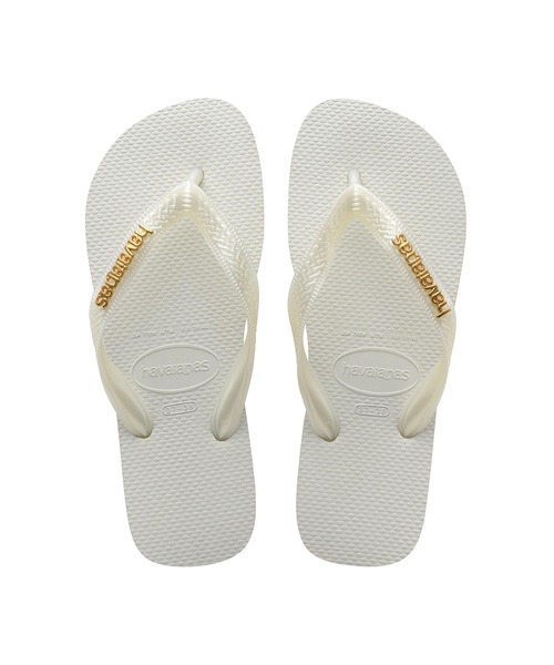 havaianas(ハワイアナス)の「TOP LOGO METALLIC(サンダル・レディース・ブラック系その他/ゴールド/ピンク系その他/ホワイト・23cm/27cm/25.5cm/24.5cm/22cm)」の2枚目の写真