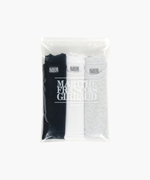 MARITHE + FRANCOIS GIRBAUD（マリテフランソワジルボー）の「3PACK LETTERING LOGO TEE（Tシャツ/カットソー）」