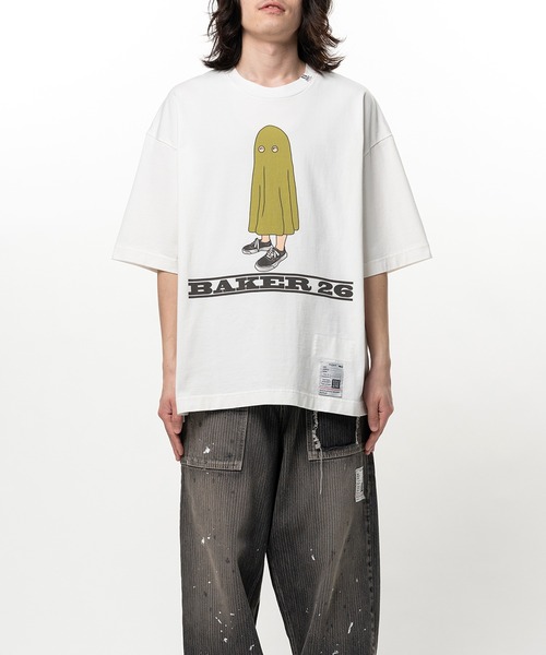 Maison MIHARA YASUHIRO(メゾンミハラヤスヒロ)の「BAKER 26 Printed Short Sleeve T-shirt(Tシャツ/カットソー・メンズ・ホワイト/ブラック・46/44/48)」の4枚目の写真