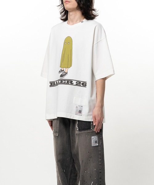 Maison MIHARA YASUHIRO(メゾンミハラヤスヒロ)の「BAKER 26 Printed Short Sleeve T-shirt(Tシャツ/カットソー・メンズ・ホワイト/ブラック・46/44/48)」の5枚目の写真