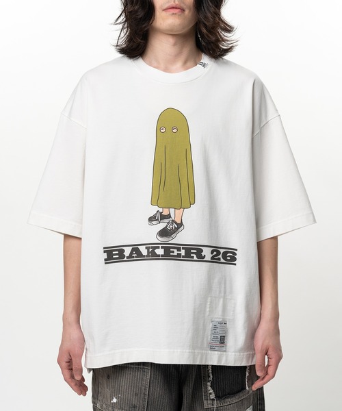 Maison MIHARA YASUHIRO(メゾンミハラヤスヒロ)の「BAKER 26 Printed Short Sleeve T-shirt(Tシャツ/カットソー・メンズ・ホワイト/ブラック・46/44/48)」の7枚目の写真