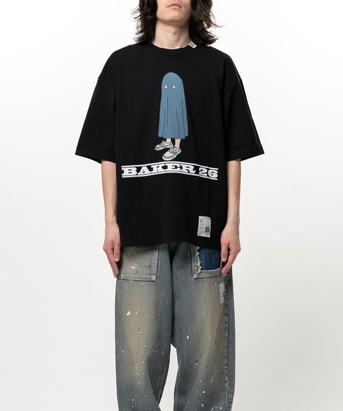 Maison MIHARA YASUHIRO(メゾンミハラヤスヒロ)の「BAKER 26 Printed Short Sleeve T-shirt(Tシャツ/カットソー・メンズ・ホワイト/ブラック・46/44/48)」の9枚目の写真