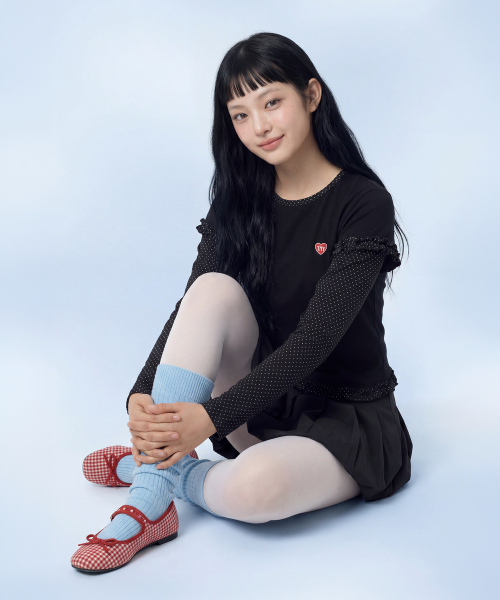 MASMARULEZ APPAREL(マスマルールズ アパレル)の「Layered Dot Ruffle Long Sleeve_Black(Tシャツ/カットソー・レディース・ブラック・ONE SIZE)」の10枚目の写真