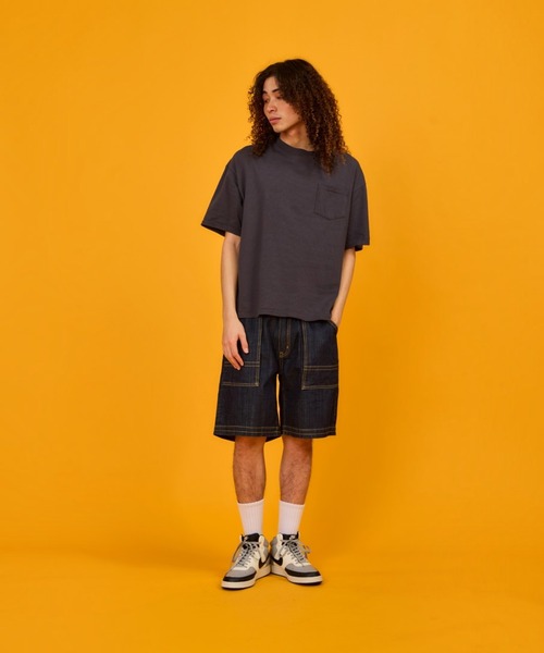 WALLA WALLA SPORT(ワラワラスポーツ)の「U.S. MADE BIRDSEYE MESH POCKET TEE / ユーエス メイド バーズアイ メッシュ ポケット ティー(Tシャツ/カットソー・レディース・ホワイト/ダークブラウン/スミクロ/トップグレー・MEDIUM/LARGE/X-LARGE/SMALL)」の6枚目の写真