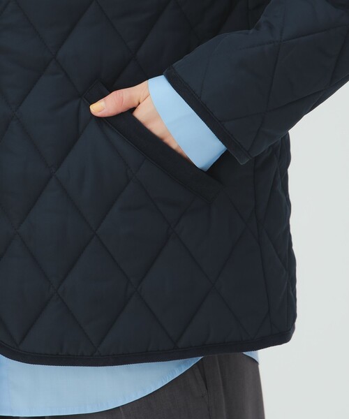BEAMS HEART（ビームスハート）の「フード キルティング ブルゾン（ブルゾン・レディース・ネイビー/ベージュ/オリーブ・SMALL/LARGE/MEDIUM）」の6枚目の写真