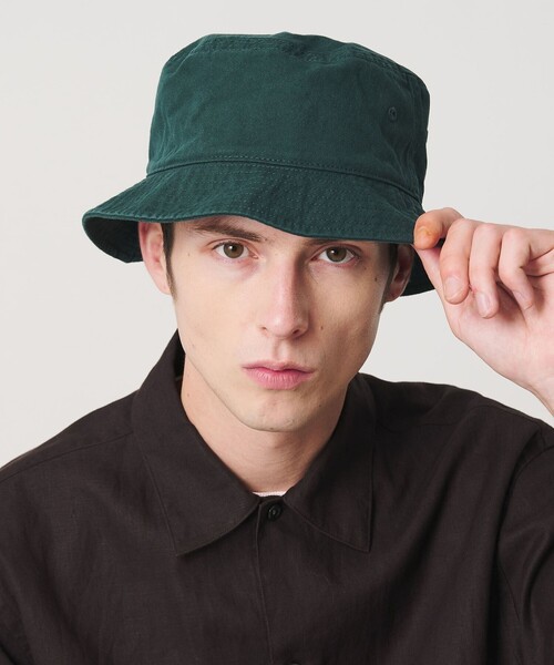 BEAUTY&YOUTH UNITED ARROWS(ビューティーアンドユースユナイテッドアローズ)の「コットン カラー バケット ハット(ハット・メンズ・ホワイト/ケリーグリーン/ブラック・FREE)」の3枚目の写真