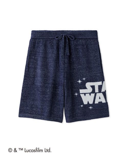 gelato pique（ジェラートピケ）の「【STAR WARS】【メンズ】スムーズィーロゴジャガードハーフパンツ（ルームウェア/パジャマ・メンズ・クリーム/ネイビー/ミント・M/L）」の4枚目の写真