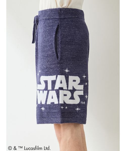 gelato pique（ジェラートピケ）の「【STAR WARS】【メンズ】スムーズィーロゴジャガードハーフパンツ（ルームウェア/パジャマ・メンズ・クリーム/ネイビー/ミント・M/L）」の13枚目の写真