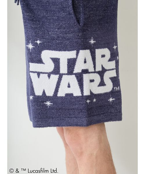 gelato pique（ジェラートピケ）の「【STAR WARS】【メンズ】スムーズィーロゴジャガードハーフパンツ（ルームウェア/パジャマ・メンズ・クリーム/ネイビー/ミント・M/L）」の15枚目の写真