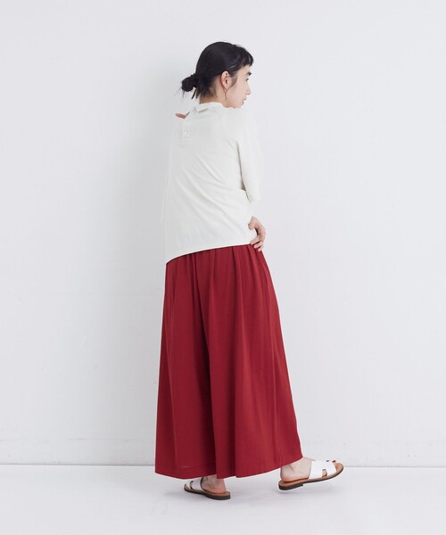conges payes ADIEU TRISTESSE(コンジェ ペイエ アデュートリステス)の「ボックスシルエットポロシャツ(ポロシャツ・レディース・ブラック/グレー/ブラウン・FREE)」の6枚目の写真