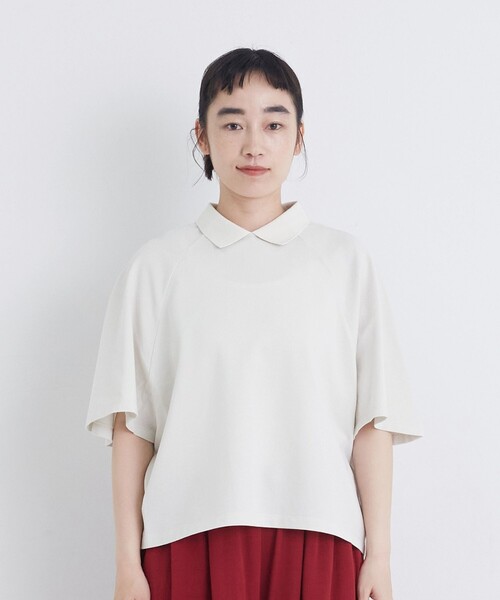 conges payes ADIEU TRISTESSE(コンジェ ペイエ アデュートリステス)の「ボックスシルエットポロシャツ(ポロシャツ・レディース・ブラック/グレー/ブラウン・FREE)」の8枚目の写真