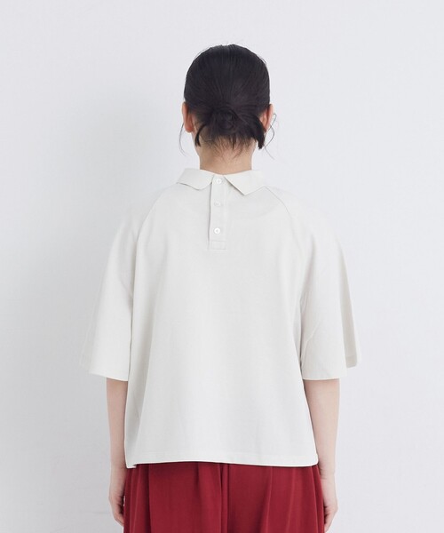 conges payes ADIEU TRISTESSE(コンジェ ペイエ アデュートリステス)の「ボックスシルエットポロシャツ(ポロシャツ・レディース・ブラック/グレー/ブラウン・FREE)」の10枚目の写真