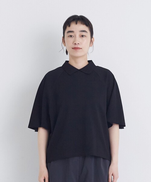 conges payes ADIEU TRISTESSE(コンジェ ペイエ アデュートリステス)の「ボックスシルエットポロシャツ(ポロシャツ・レディース・ブラック/グレー/ブラウン・FREE)」の22枚目の写真