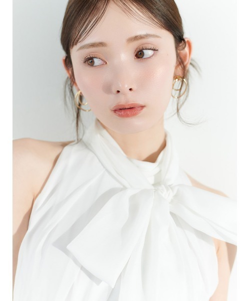 SNIDEL(スナイデル)の「フリルアメスリワンピース(ワンピース・レディース・オフホワイト/ダークブラウン/ライトピンク・0/1)」の6枚目の写真