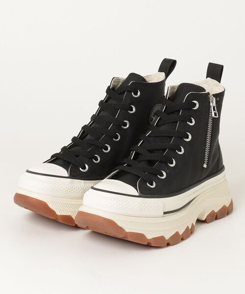 CONVERSE(コンバース)の「CONVERSE/コンバース/ALL STAR TREAKWAVE NL Z HI/オールスター トレックウェーブ ナイロンジップ HI(スニーカー・レディース・ブラック・6.5/4/5)」の1枚目の写真
