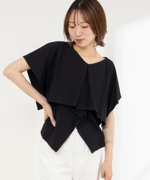 NOLLEY’S（ノーリーズ）の「【WEB限定】ハンカチーフカラープルオーバー（Tシャツ/カットソー・レディース・オフホワイト/グリーン/ブラック・FREE）」の21枚目の写真