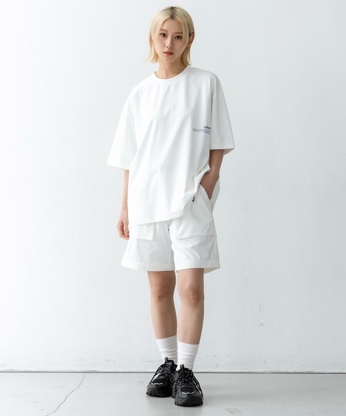 +phenix（プラスフェニックス）の「+phenix(プラスフェニックス)Outlast TYPOGRAPHY SHORT SLEEVE TEE / タイポグラフィ ショートスリーブTシャツ（Tシャツ/カットソー・メンズ・グレー/ブラック/ホワイト・M/L）」の21枚目の写真